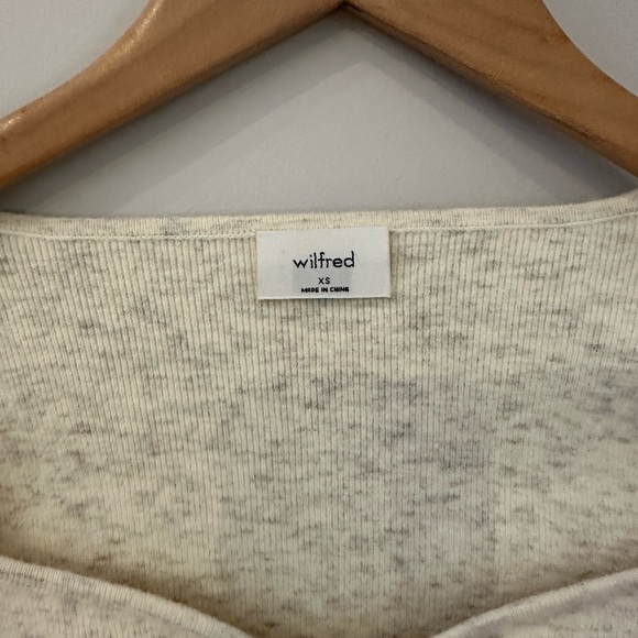 Like new worn once Wilfred bustier sweater in light oatmeal - Picture 3 of 4